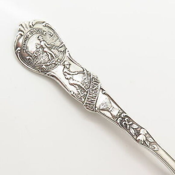 925 Sterling Silver Antique Mechanics Co. "Minneapolis Minnesota"  Spoon - Picture 6 of 9